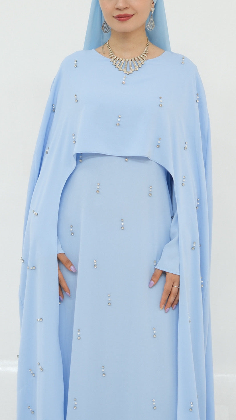 Embellished Princess Abaya Dress
