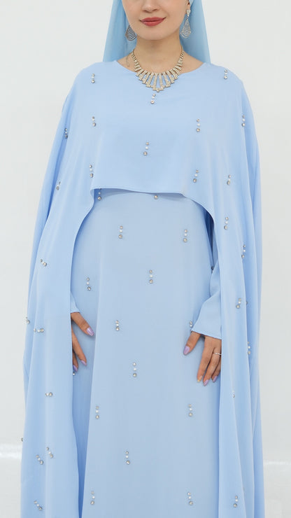 Embellished Princess Abaya Dress