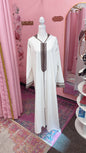 Traditional Moroccan Satin Embroidered Djellaba