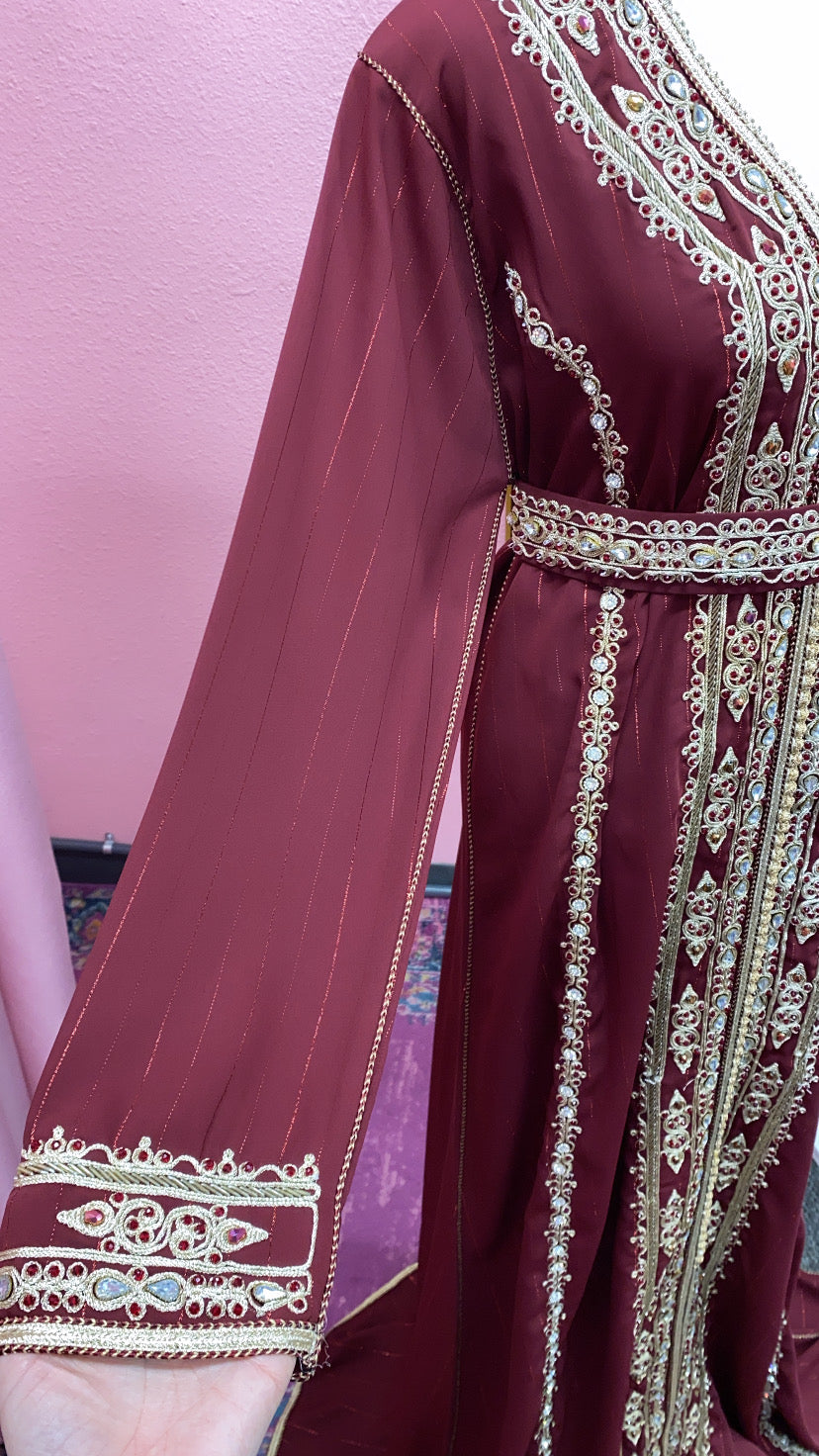 Moroccan Traditional Embellished Caftan