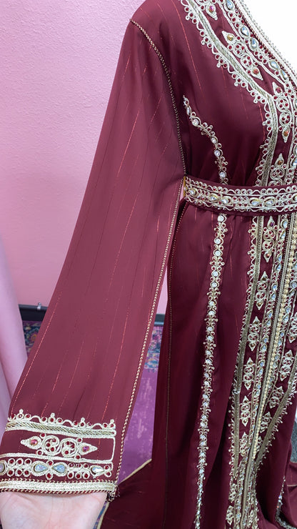 Moroccan Traditional Embellished Caftan