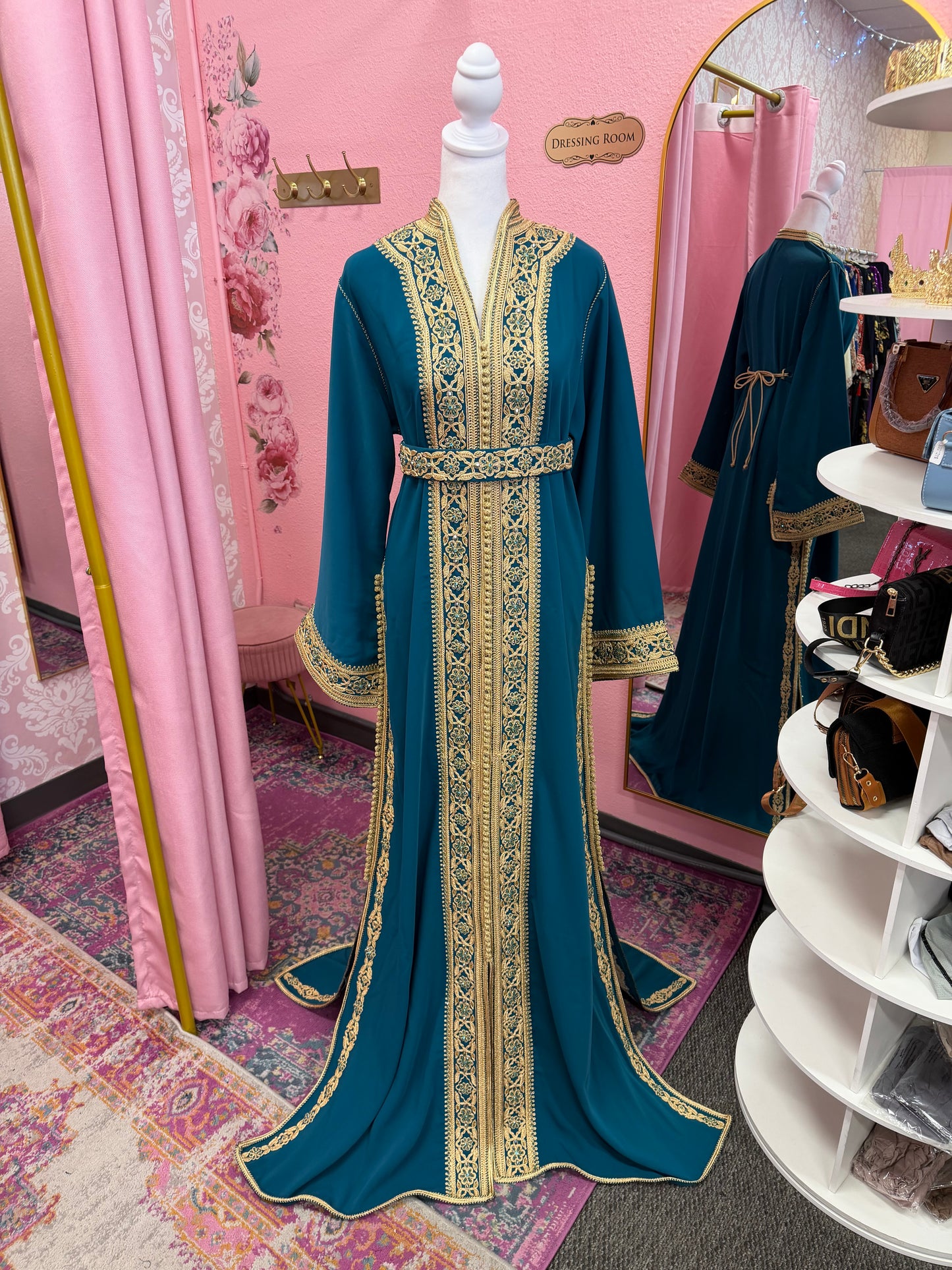 Moroccan Traditional Embellished Caftan