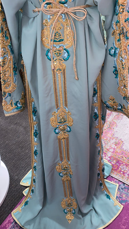 Moroccan Traditional Satin Lined Kimono Caftan