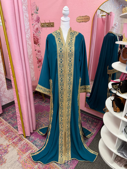 Moroccan Traditional Embellished Caftan