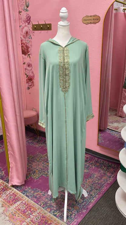 Traditional Moroccan Embroidered Djellaba