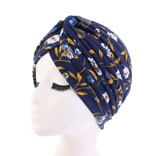 Golden Leaf Navy Blue