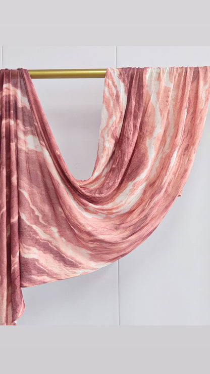Pink Wave Jersey Cotton Print Hijab