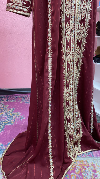 Moroccan Traditional Embellished Caftan