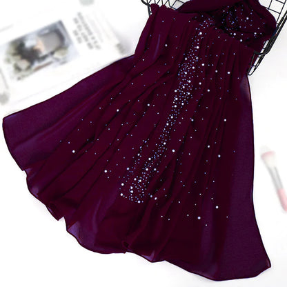 Pearl and Sparkle Detailed Chiffon Hijabs