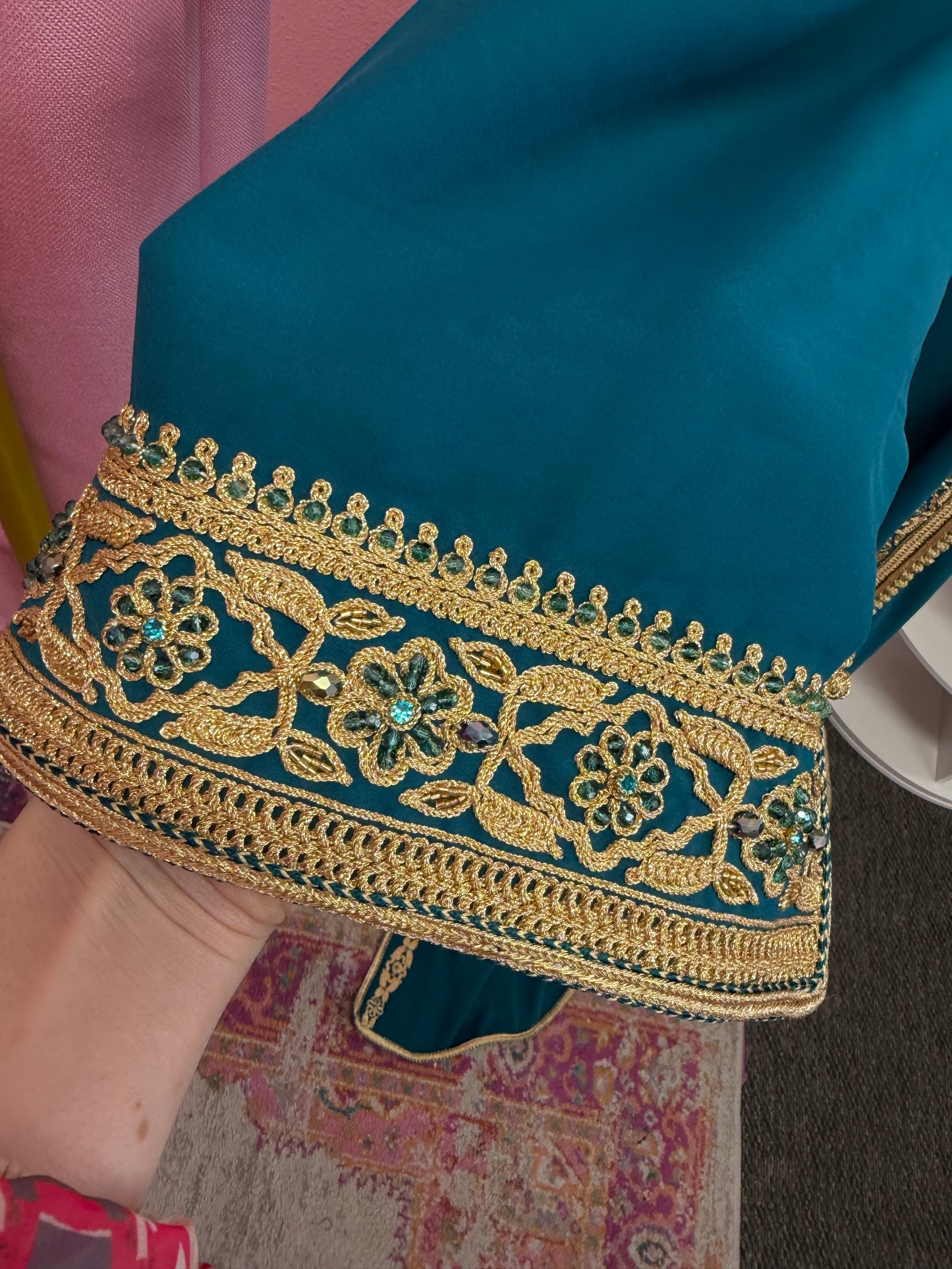 Moroccan Traditional Embellished Caftan