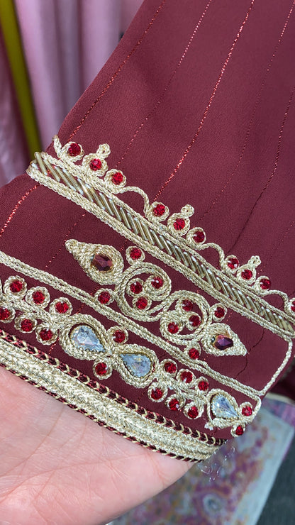 Moroccan Traditional Embellished Caftan