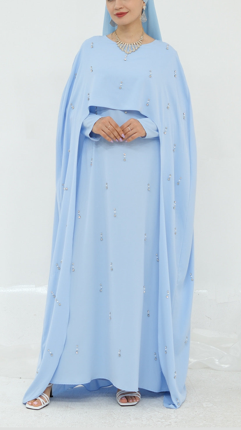 Embellished Princess Abaya Dress