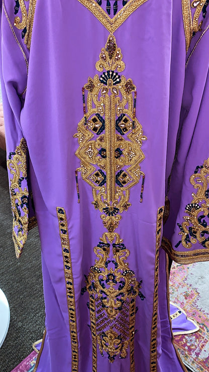 Moroccan Traditional Satin Lined Kimono Caftan