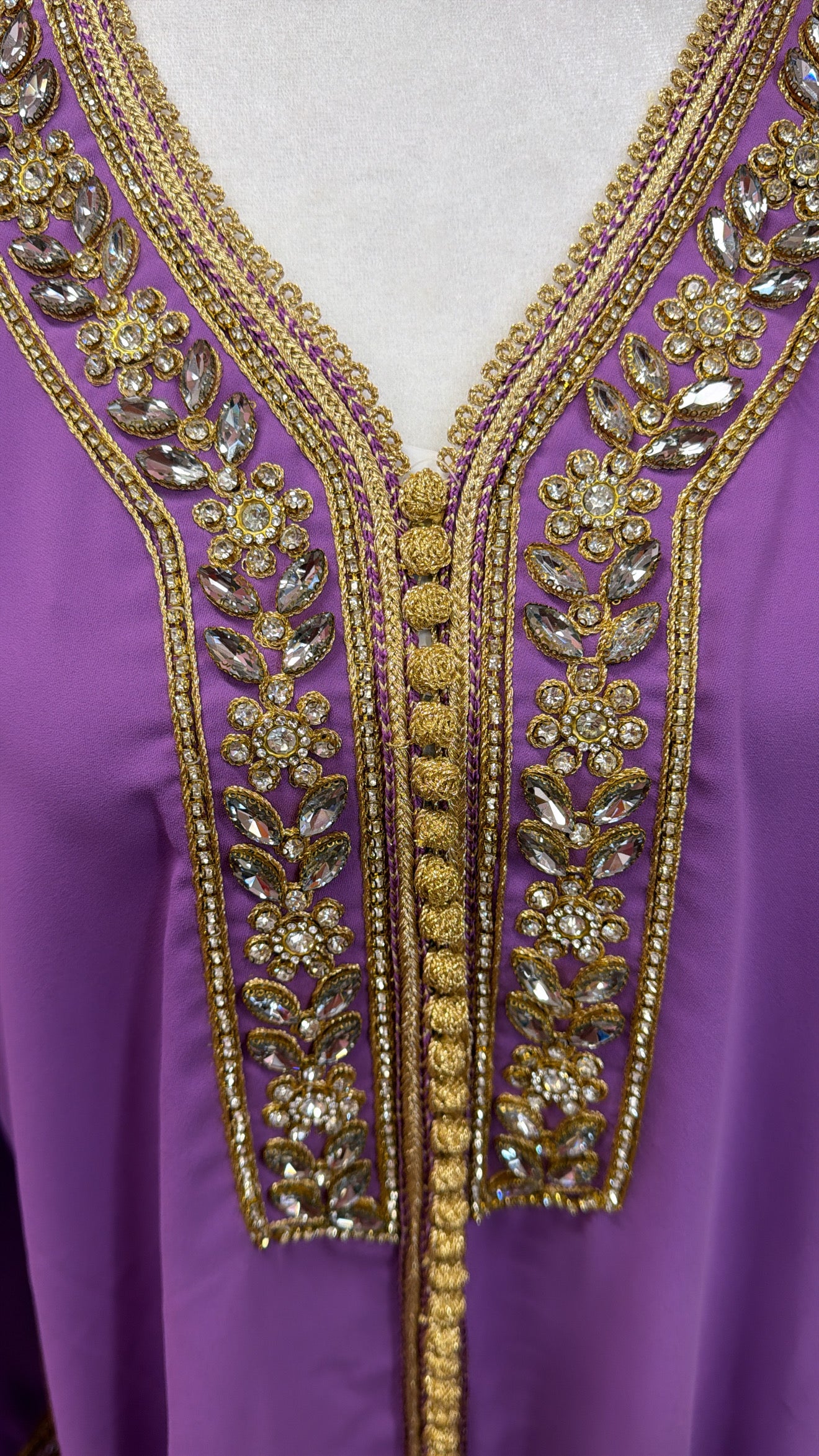 Moroccan Traditional Embellished Caftan