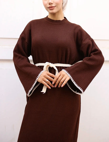 Turkish Style Knitted Sweater Dress