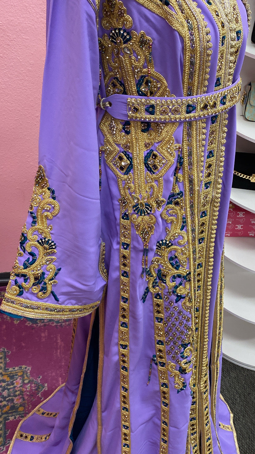 Moroccan Traditional Satin Lined Kimono Caftan