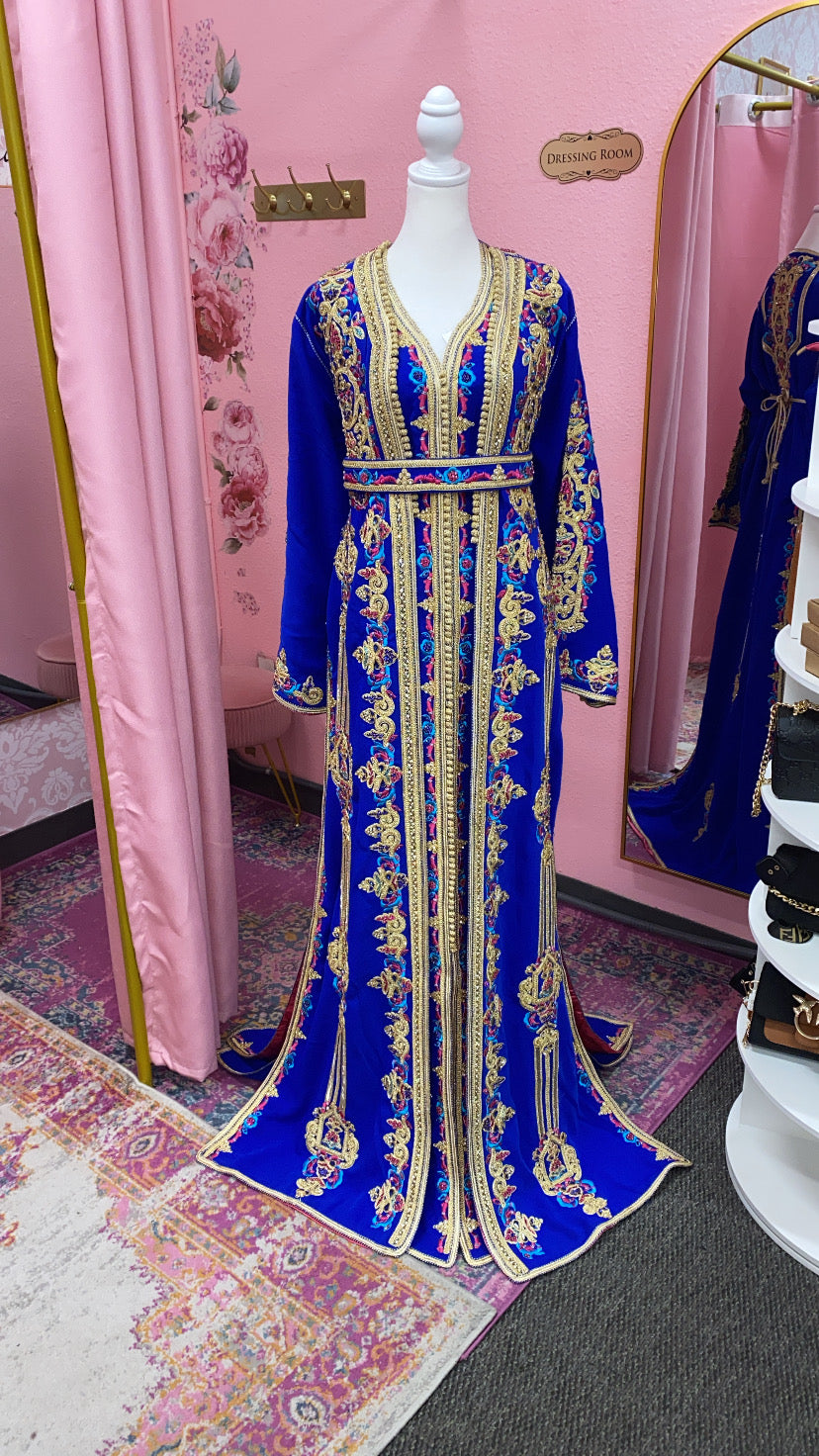 Moroccan Traditional Satin Lined Kimono Caftan