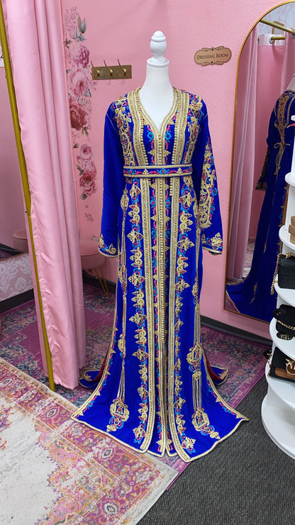 Moroccan Traditional Satin Lined Kimono Caftan