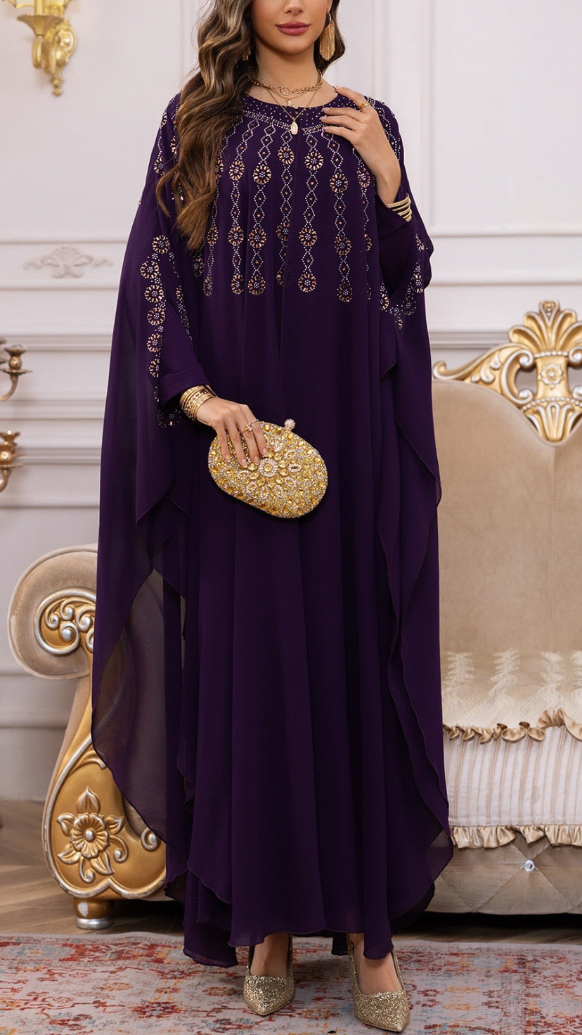 Dubai Style Embellished Caftan Dress