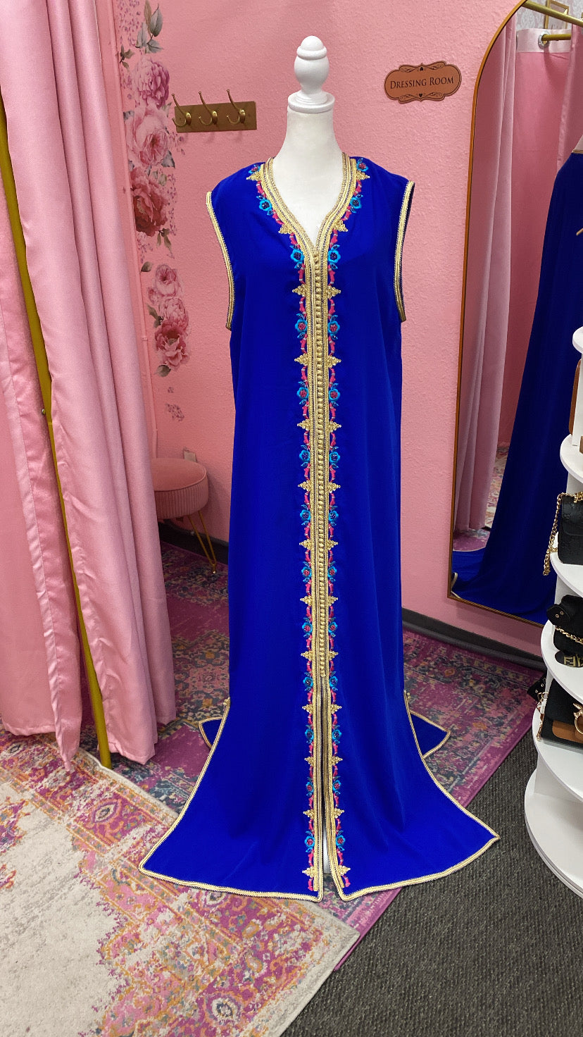 Moroccan Traditional Satin Lined Kimono Caftan