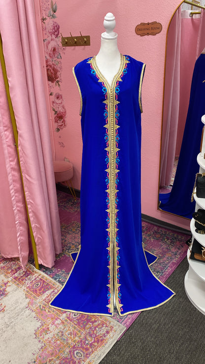 Moroccan Traditional Satin Lined Kimono Caftan