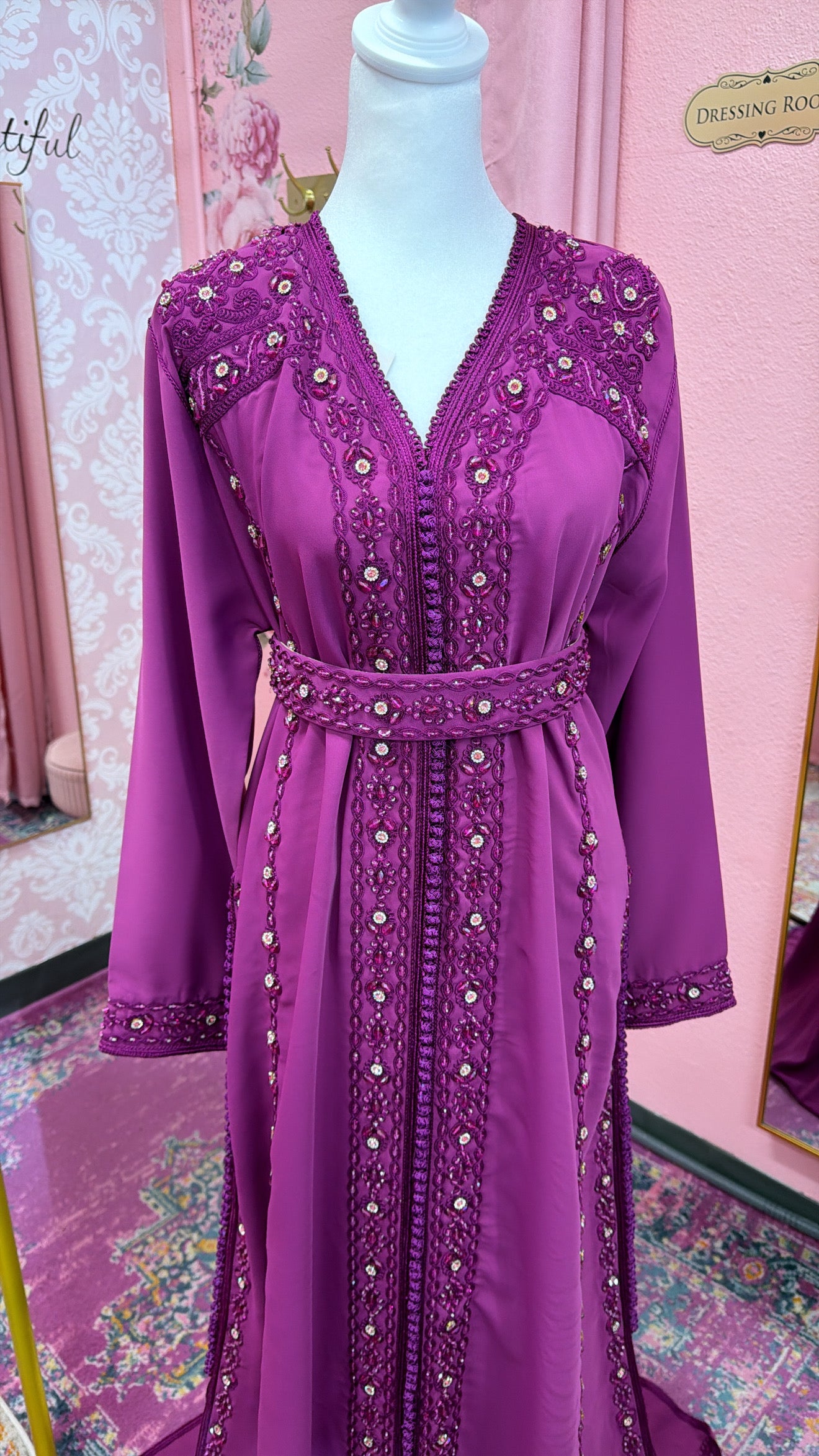 Moroccan Traditional Embellished Caftan
