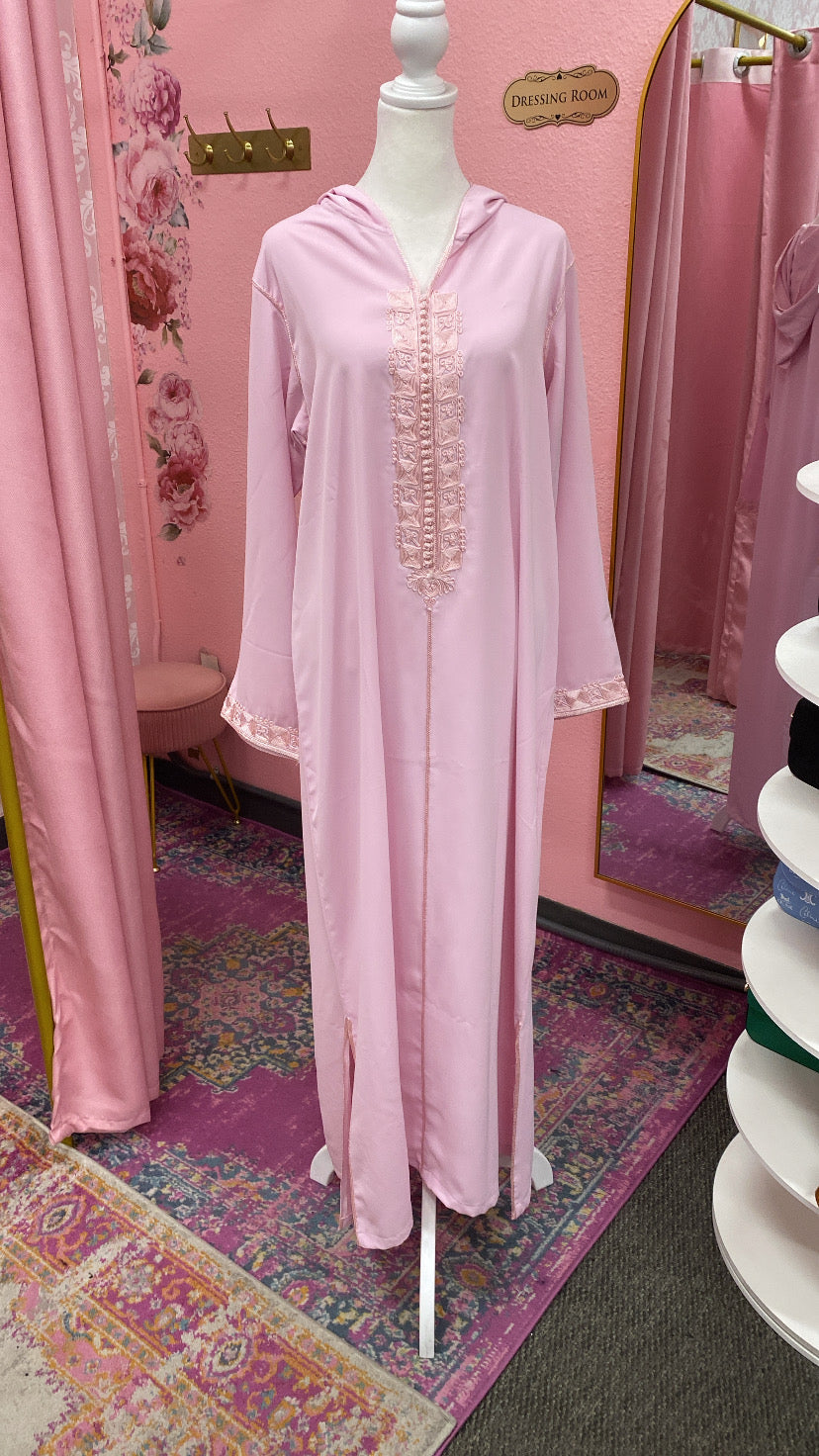 Traditional Moroccan Embroidered Djellaba