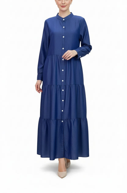 Button Down Denim Dress