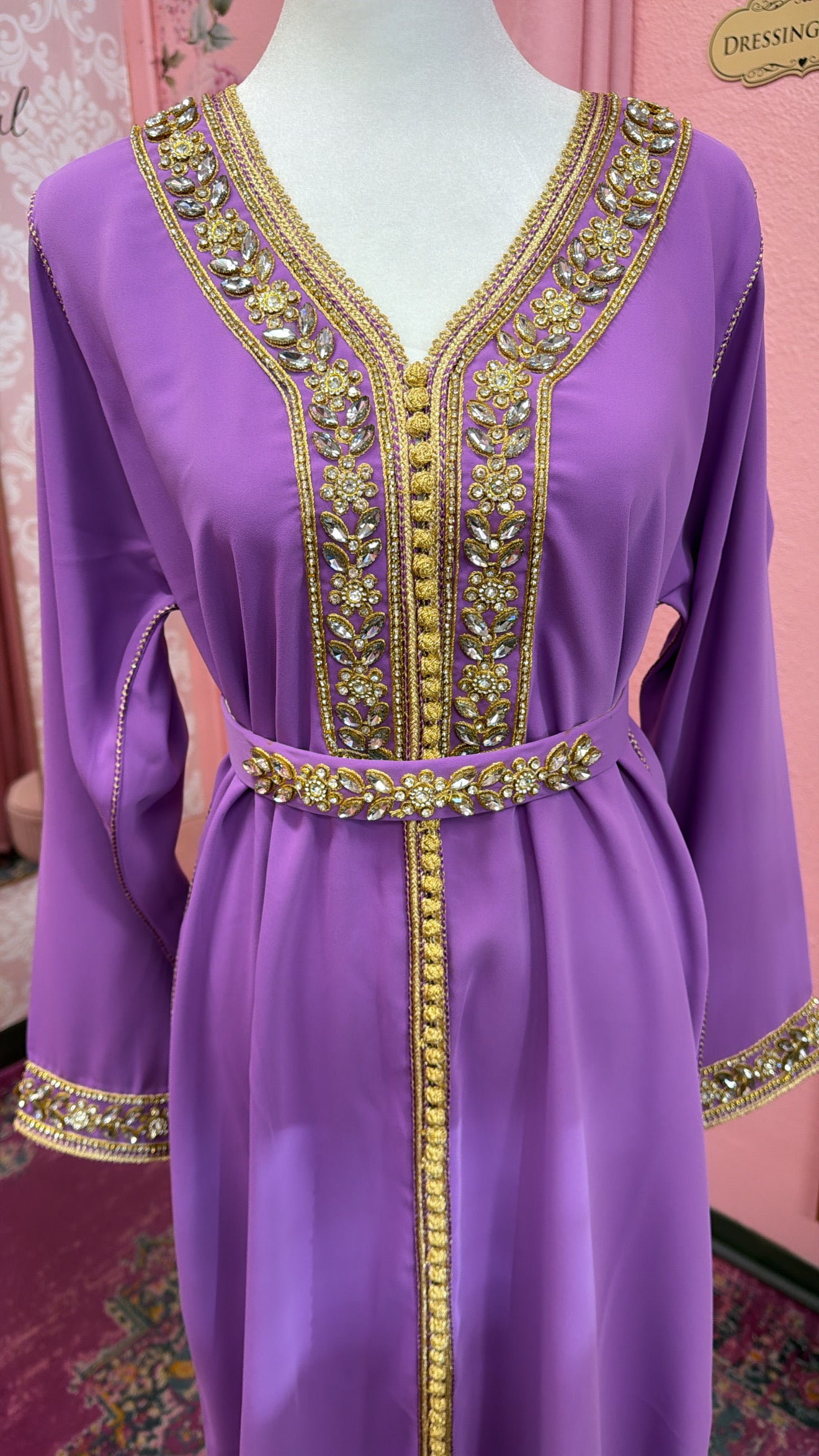 Moroccan Traditional Embellished Caftan