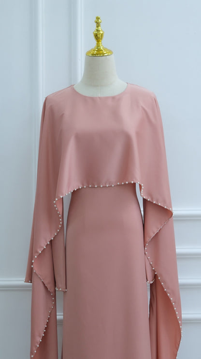 Pearl Lined Abaya Dress
