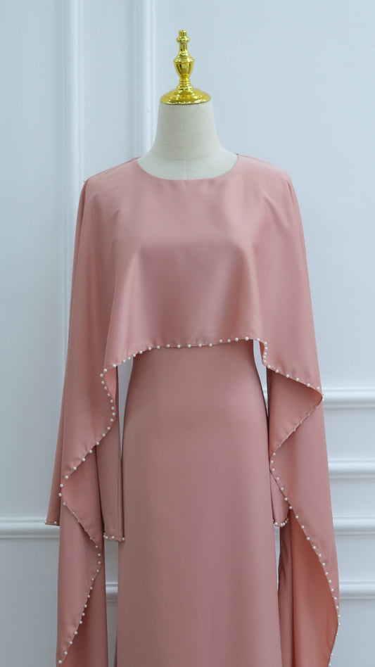Pearl Lined Abaya Dress