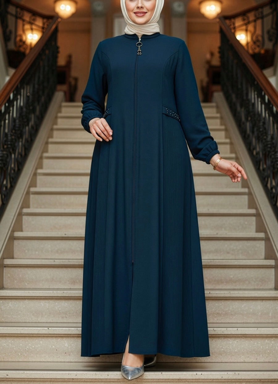 Turkish Style Zipper Abaya