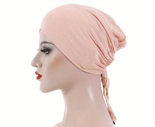 Hijab Tie Back Under Caps