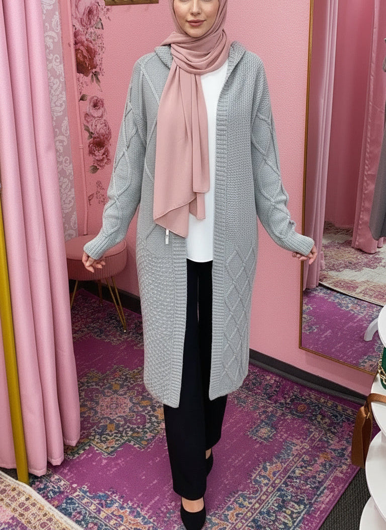 Knitted Hoodie Turkish Style Sweater