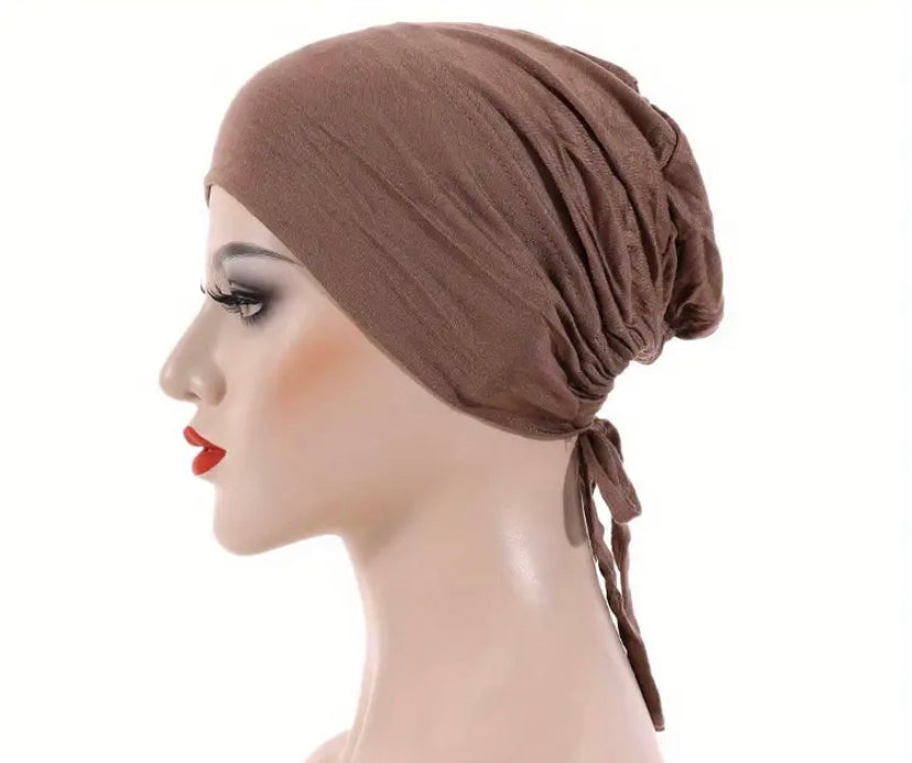 Hijab Tie Back Under Caps