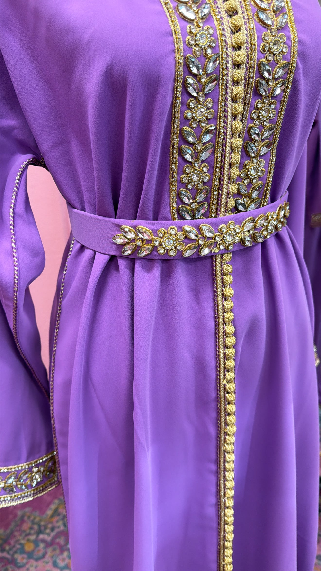 Moroccan Traditional Embellished Caftan