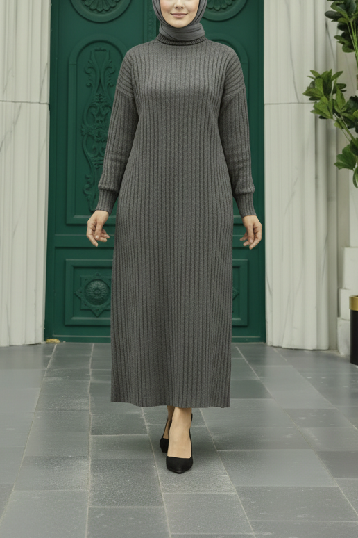 Turkish Style Knit Sweater Dress