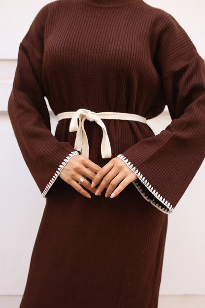 Turkish Style Knitted Sweater Dress