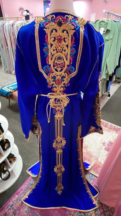 Moroccan Traditional Satin Lined Kimono Caftan