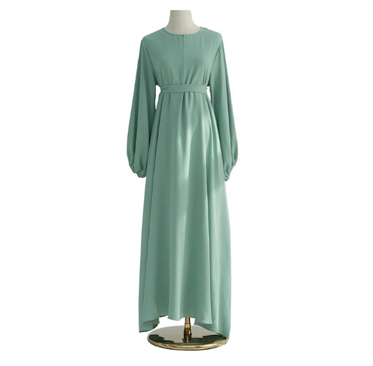 Beautiful Abaya Dress Chest Zipper (Multi Colors)