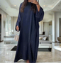 Stunning Dubai Satin Diamond Striped Princess Abaya Dresses(Multi Colors)
