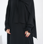 Turkish Style Crepe Abaya Dress with Hijab Attached(Multi Colors)
