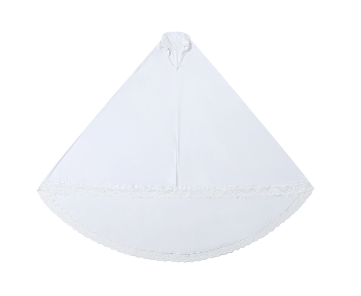 Lace Trimmed Khimar Prayer Hijab(Multi Colors)