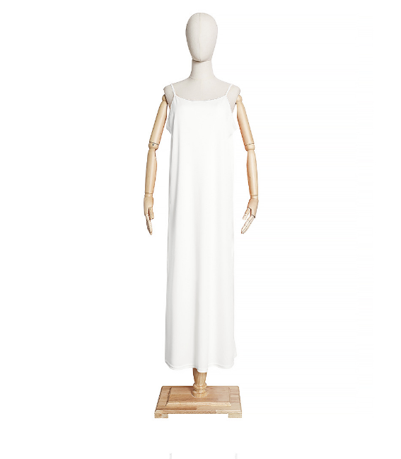 Basic Under Dress Slip Sleeveless Thin Strap(Back & White)