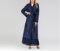 Open Abayas Embroidery Leaf Pattern(Multi Colors)