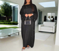 Stunning Dubai Satin Diamond Striped Princess Abaya Dresses(Multi Colors)