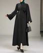 Stunning Crystal Detailed Turkish Style Button Down Abaya Dresses(Multi Colors)