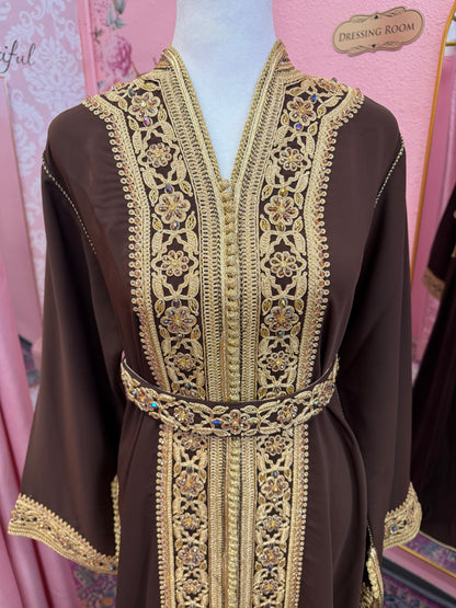Moroccan Traditional Embellished Caftan