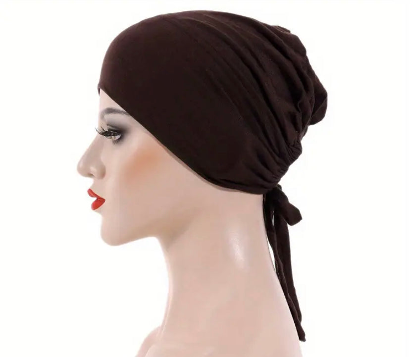 Hijab Tie Back Under Caps