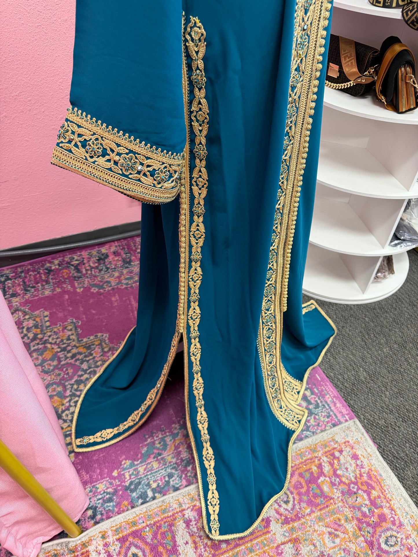 Moroccan Traditional Embellished Caftan